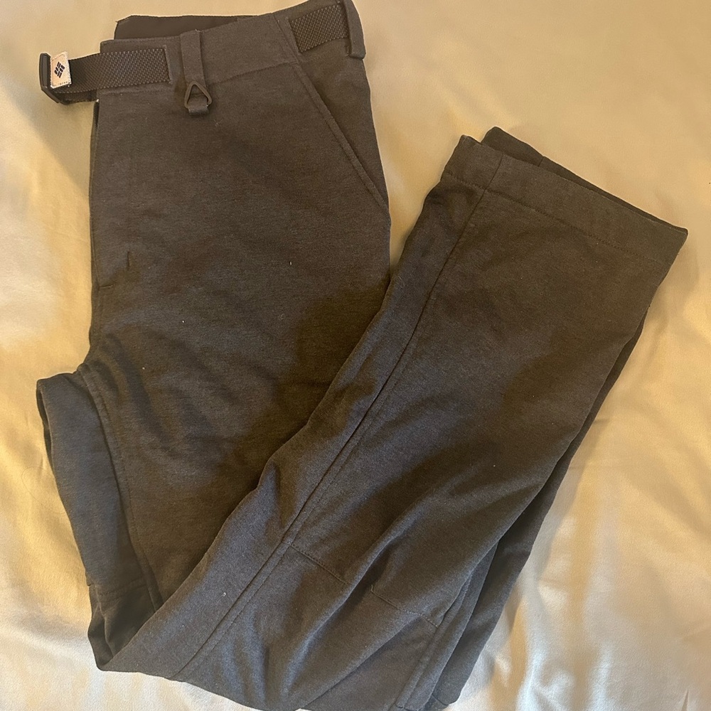 Columbia Black Casual Pants with Straight-Cut Design